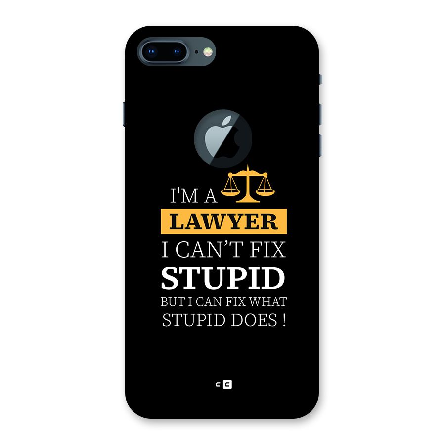 Fix Stupid Case Back Case for iPhone 7 Plus Logo Cut