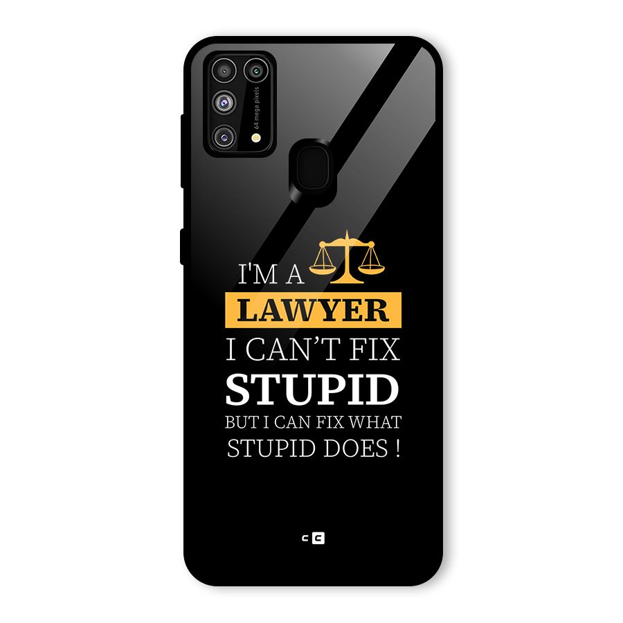 Fix Stupid Case Glass Back Case for Galaxy F41