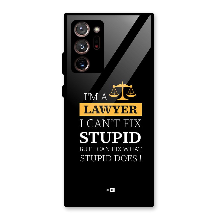 Fix Stupid Case Glass Back Case for Galaxy Note 20 Ultra