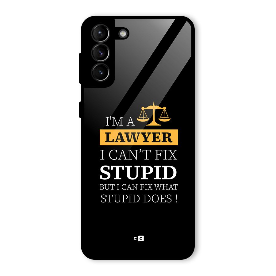 Fix Stupid Case Glass Back Case for Galaxy S21 Plus