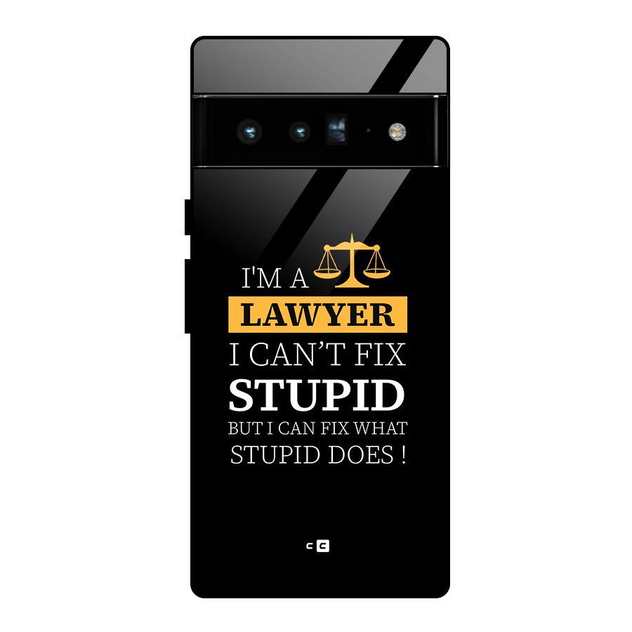 Fix Stupid Case Glass Back Case for Google Pixel 6 Pro