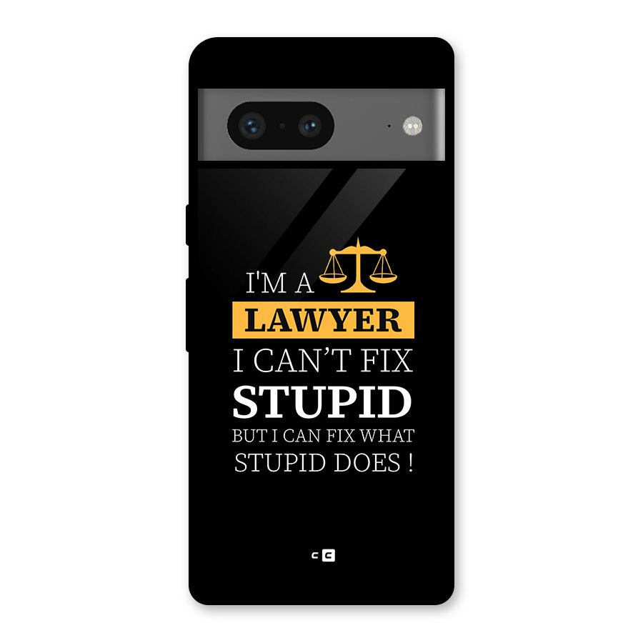 Fix Stupid Case Glass Back Case for Google Pixel 7