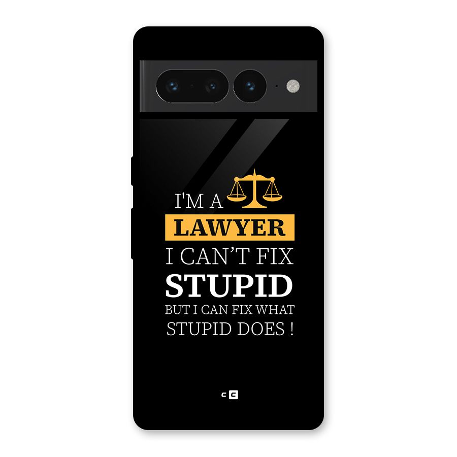 Fix Stupid Case Glass Back Case for Google Pixel 7 Pro