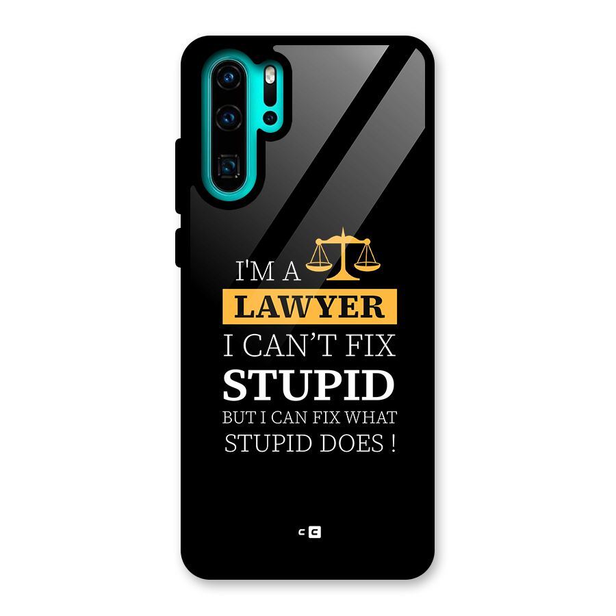Fix Stupid Case Glass Back Case for Huawei P30 Pro