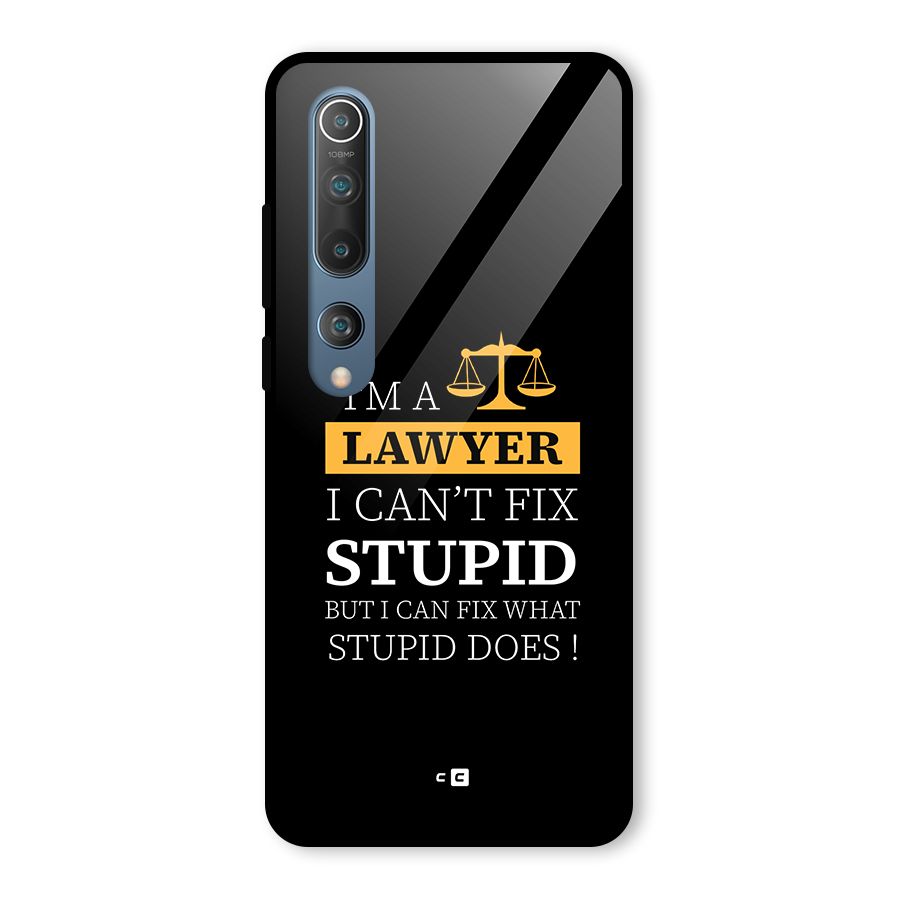 Fix Stupid Case Glass Back Case for Mi 10