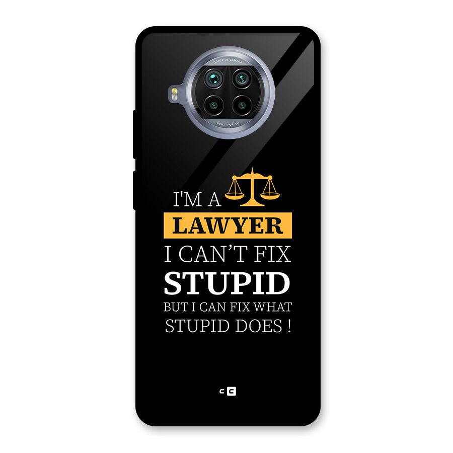 Fix Stupid Case Glass Back Case for Mi 10i