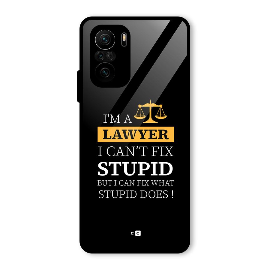 Fix Stupid Case Glass Back Case for Mi 11X Pro