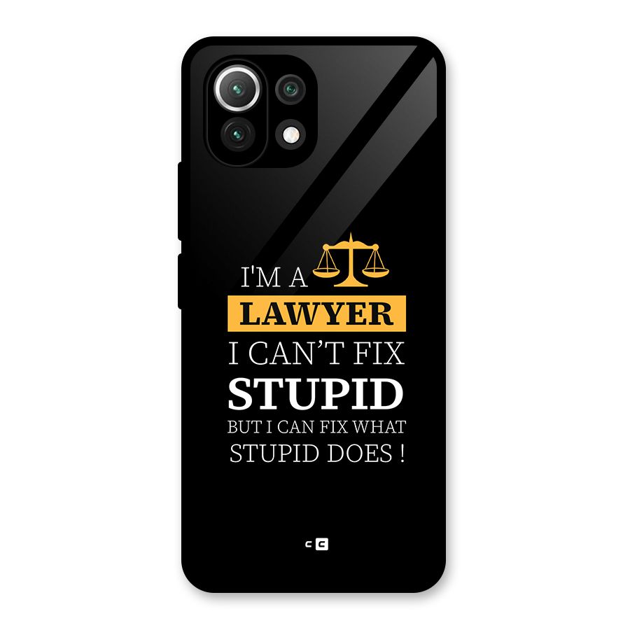 Fix Stupid Case Glass Back Case for Mi 11 Lite NE 5G