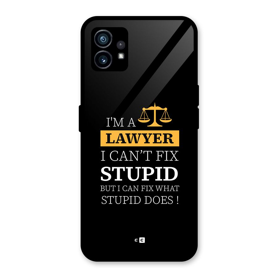 Fix Stupid Case Glass Back Case for Nothing Phone 1