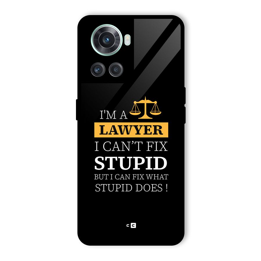 Fix Stupid Case Glass Back Case for OnePlus 10R