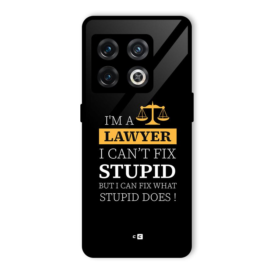 Fix Stupid Case Glass Back Case for OnePlus 10 Pro 5G