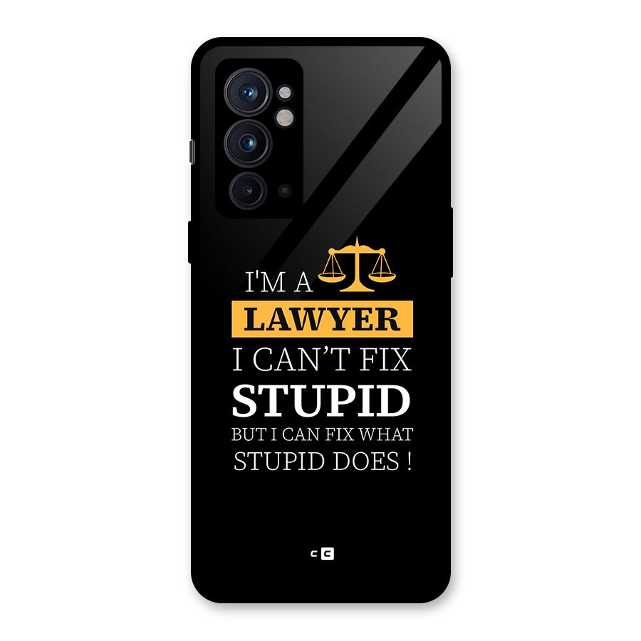 Fix Stupid Case Glass Back Case for OnePlus 9RT 5G