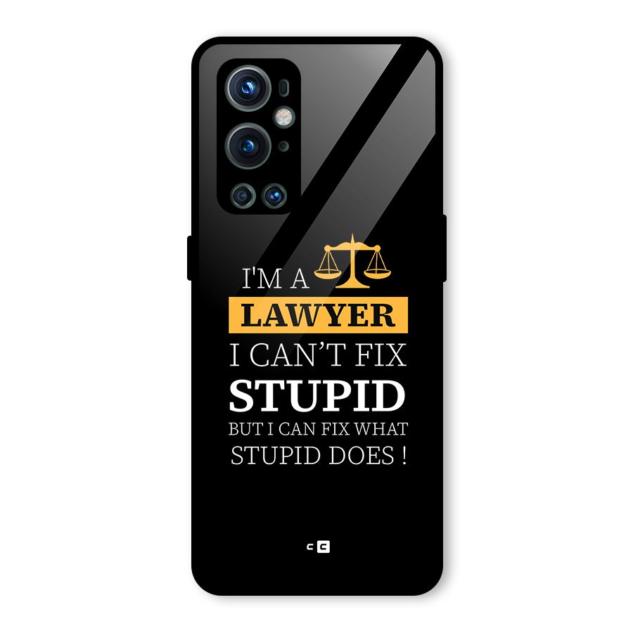 Fix Stupid Case Glass Back Case for OnePlus 9 Pro