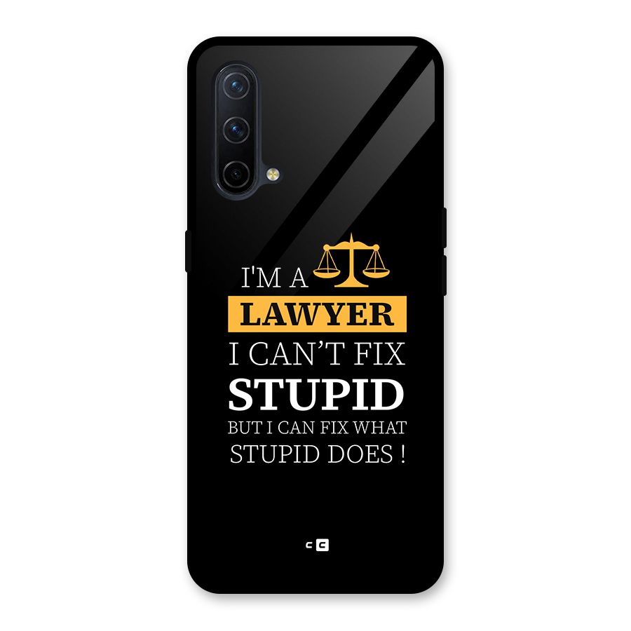 Fix Stupid Case Glass Back Case for OnePlus Nord CE 5G