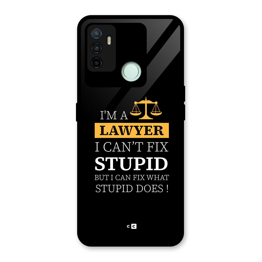 Fix Stupid Case Glass Back Case for Oppo A53