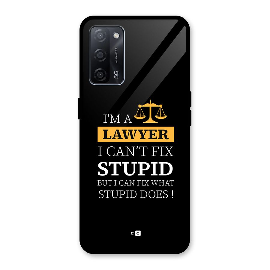Fix Stupid Case Glass Back Case for Oppo A53s 5G