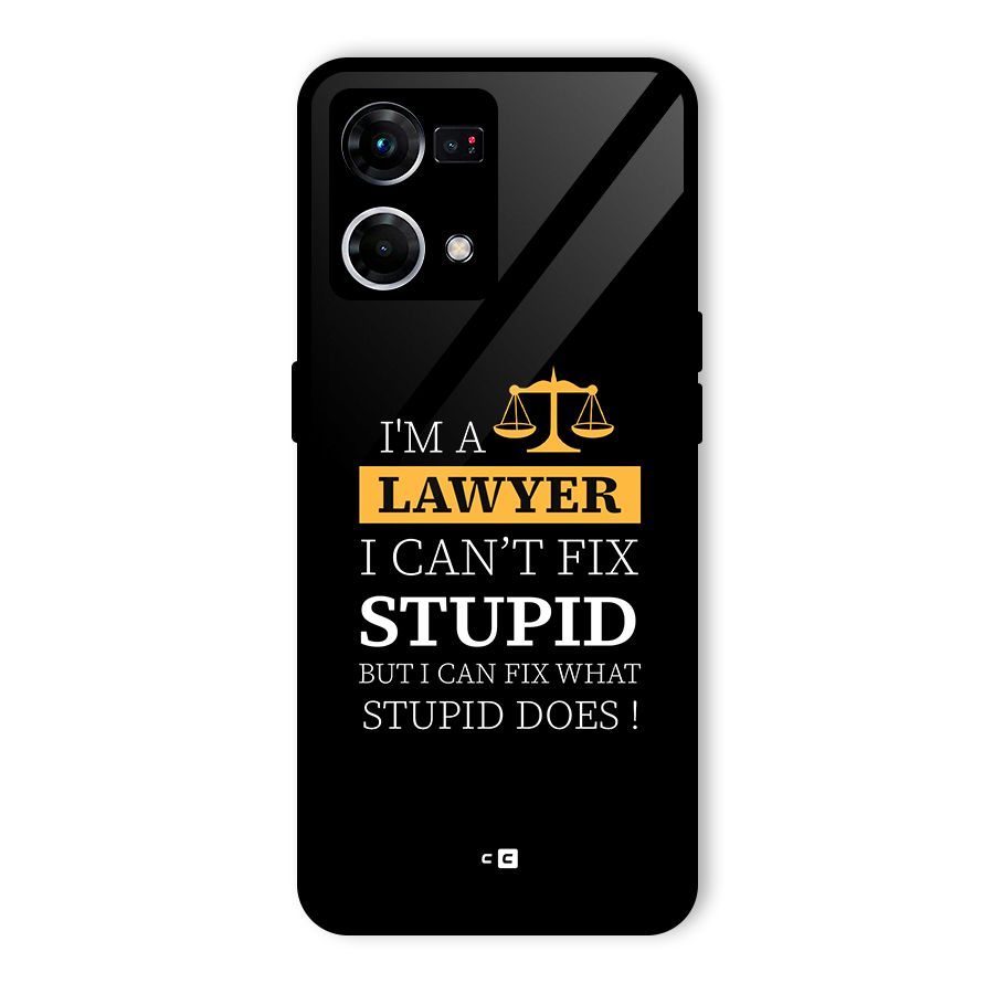 Fix Stupid Case Glass Back Case for Oppo F21 Pro 5G