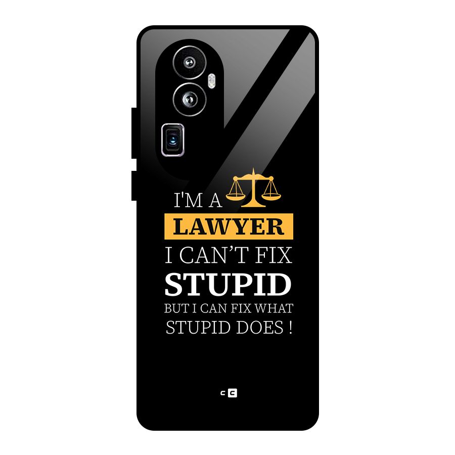 Fix Stupid Case Glass Back Case for Oppo Reno10 Pro Plus