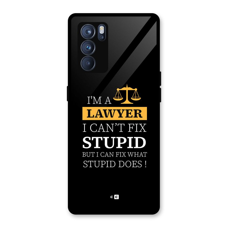 Fix Stupid Case Glass Back Case for Oppo Reno6 Pro 5G