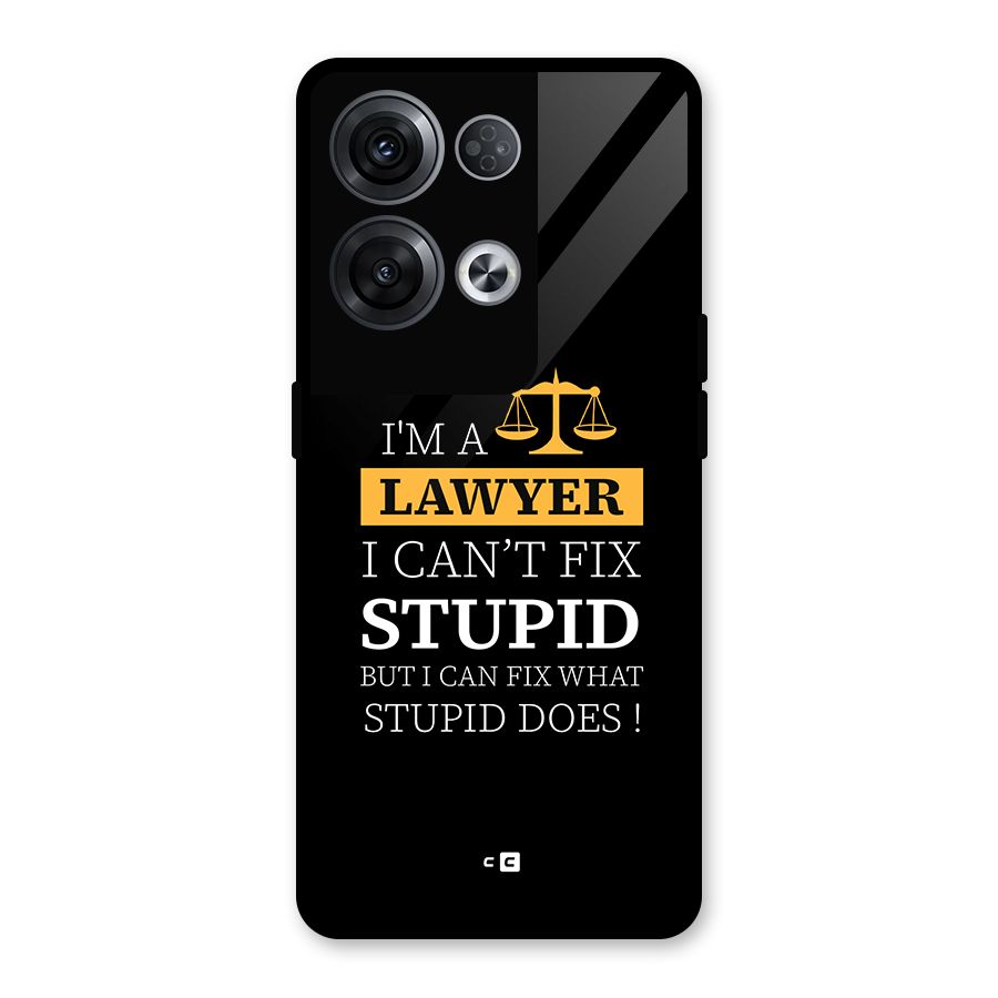 Fix Stupid Case Glass Back Case for Oppo Reno8 Pro 5G