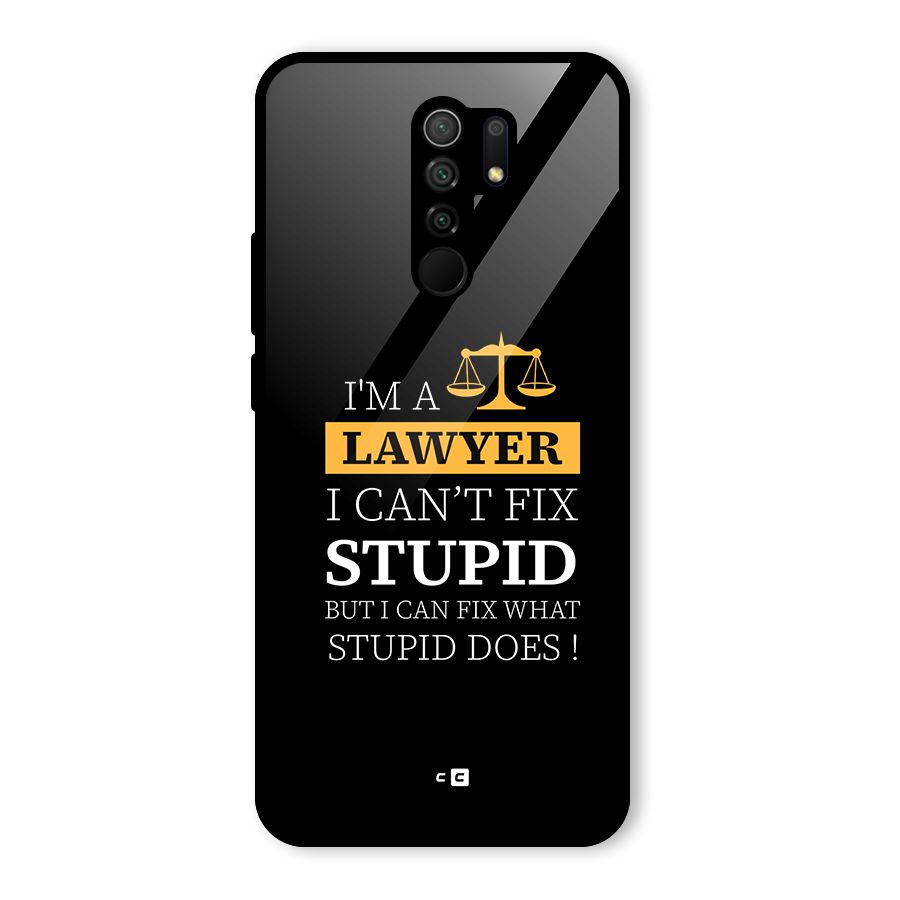 Fix Stupid Case Glass Back Case for Poco M2