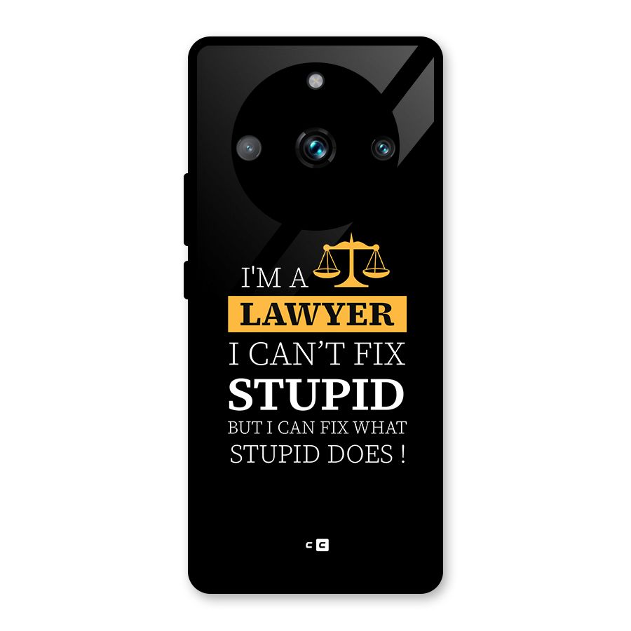 Fix Stupid Case Glass Back Case for Realme 11 Pro Plus