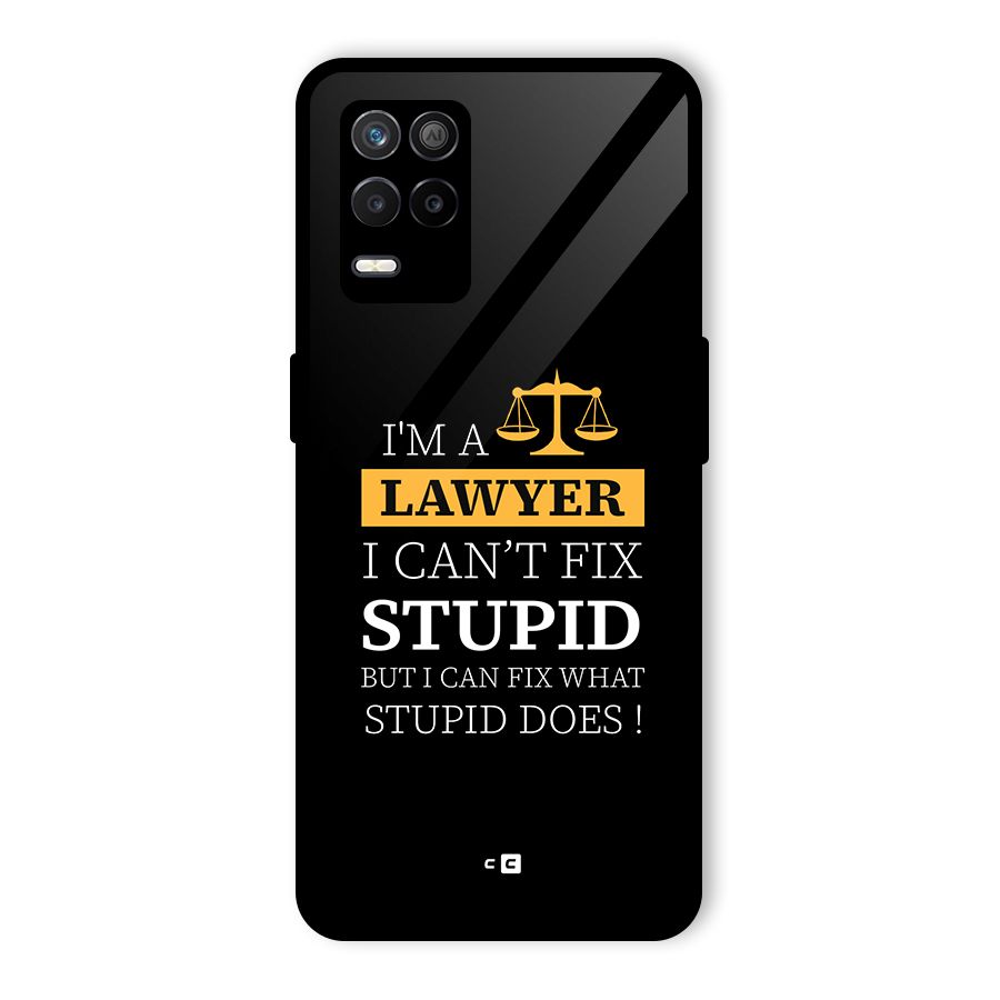 Fix Stupid Case Glass Back Case for Realme 9 5G