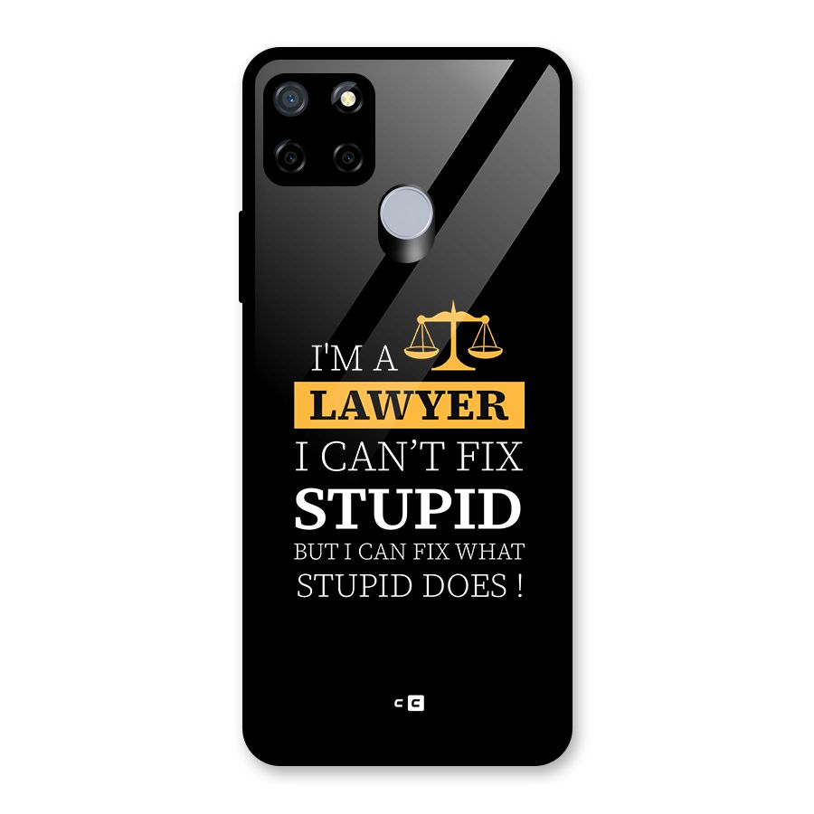 Fix Stupid Case Glass Back Case for Realme C12