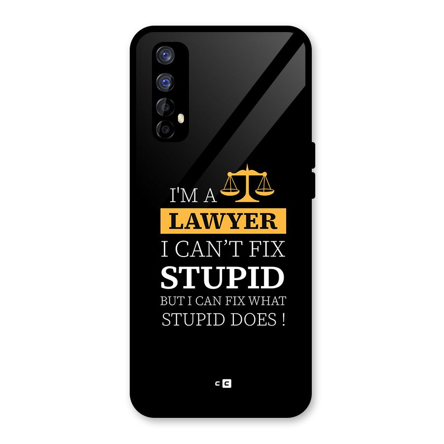 Fix Stupid Case Glass Back Case for Realme Narzo 20 Pro
