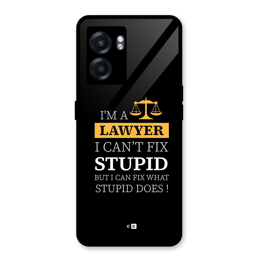 Fix Stupid Case Glass Back Case for Realme Narzo 50 5G