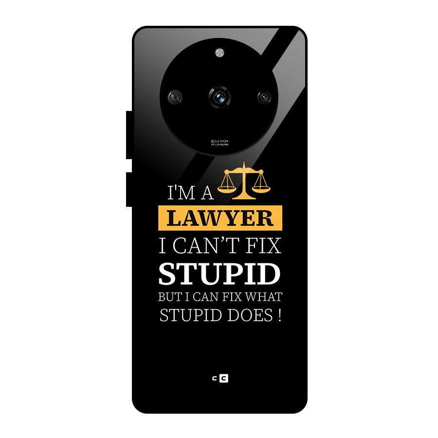 Fix Stupid Case Glass Back Case for Realme Narzo 60 5G