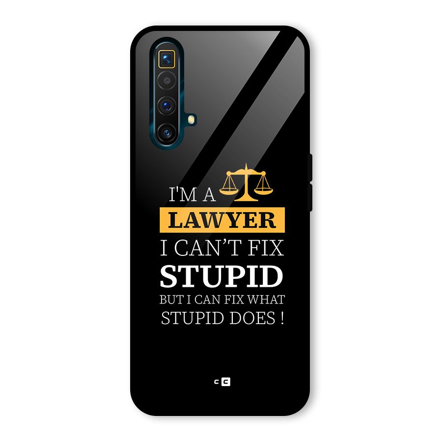 Fix Stupid Case Glass Back Case for Realme X3