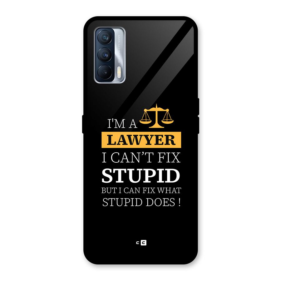 Fix Stupid Case Glass Back Case for Realme X7