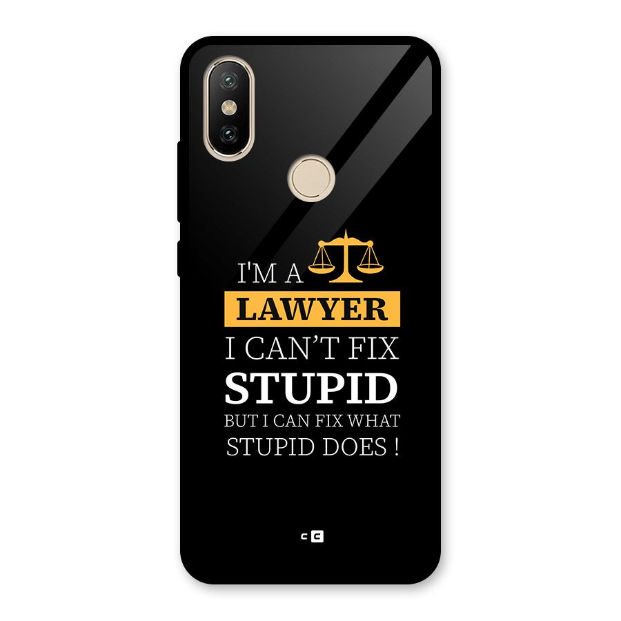 Fix Stupid Case Glass Back Case for Redmi A2
