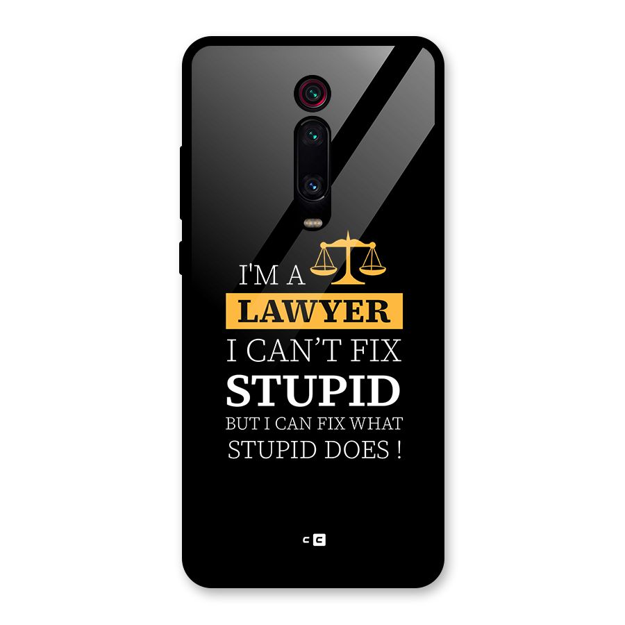 Fix Stupid Case Glass Back Case for Redmi K20 Pro