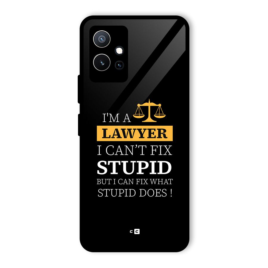 Fix Stupid Case Glass Back Case for Vivo T1 5G