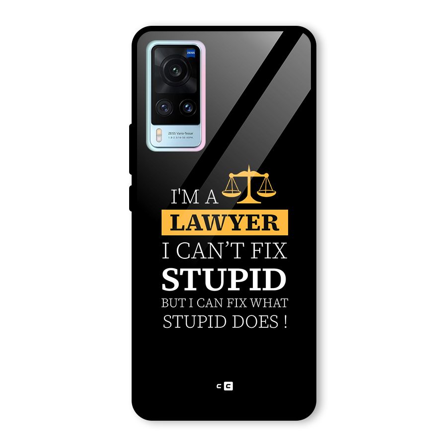 Fix Stupid Case Glass Back Case for Vivo X60