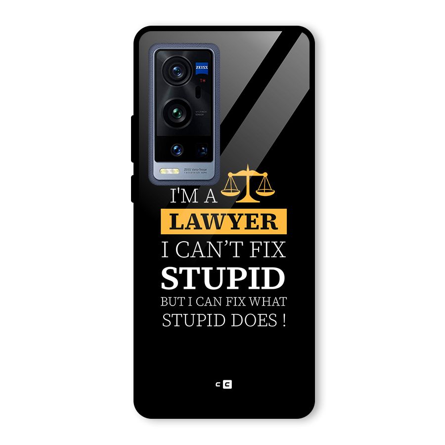 Fix Stupid Case Glass Back Case for Vivo X60 Pro Plus