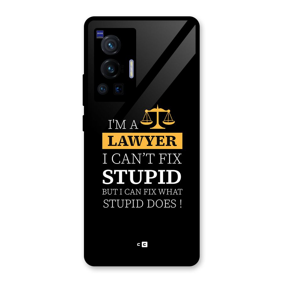 Fix Stupid Case Glass Back Case for Vivo X70 Pro