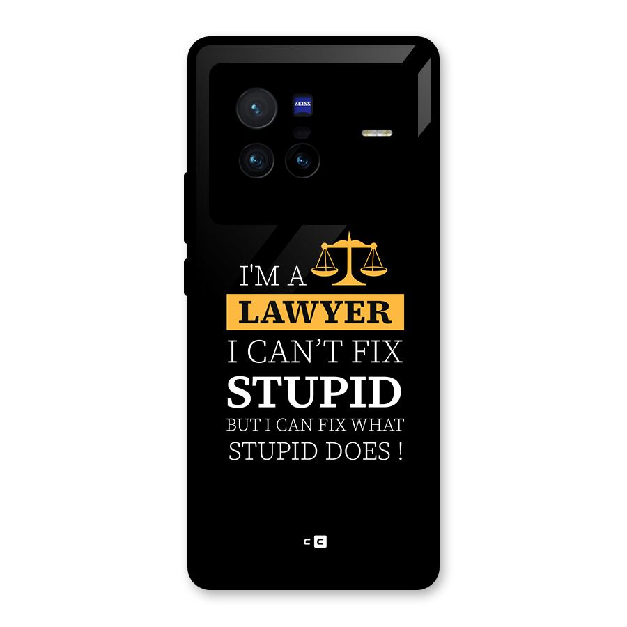 Fix Stupid Case Glass Back Case for Vivo X80