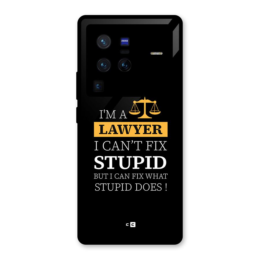 Fix Stupid Case Glass Back Case for Vivo X80 Pro