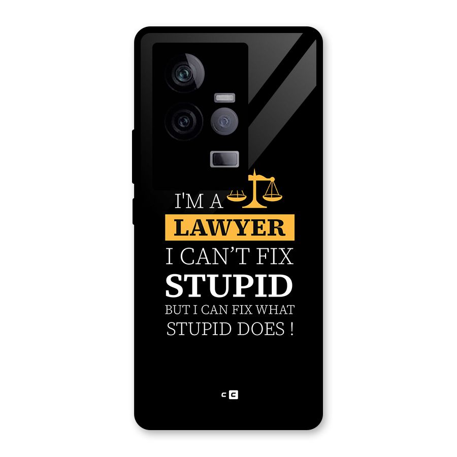 Fix Stupid Case Glass Back Case for Vivo iQOO 11 5G