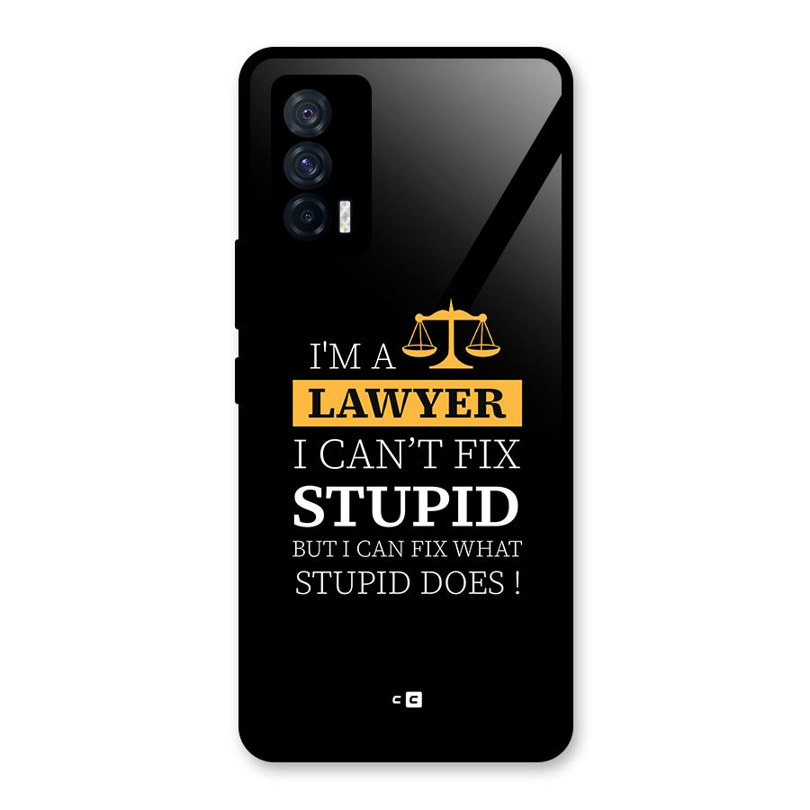 Fix Stupid Case Glass Back Case for Vivo iQOO 7 5G