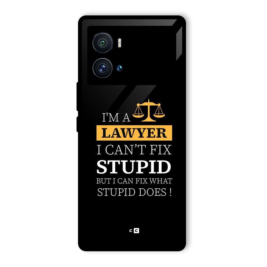Fix Stupid Case Glass Back Case for Vivo iQOO 9 Pro