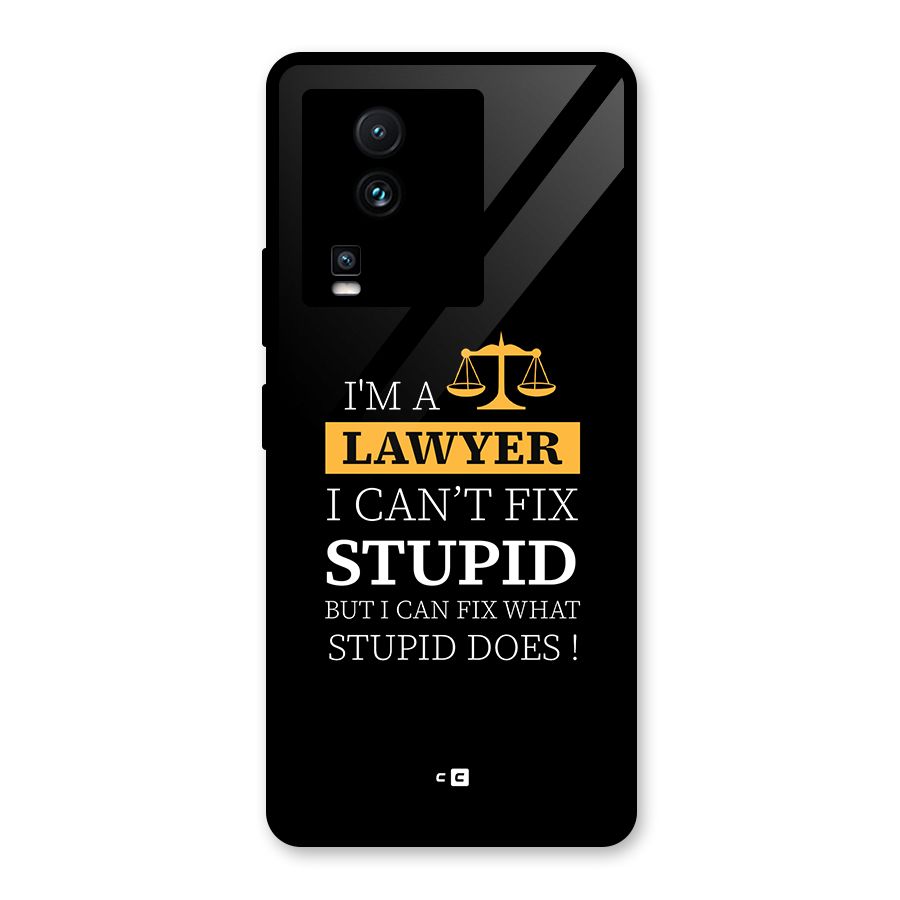 Fix Stupid Case Glass Back Case for Vivo iQOO Neo 7
