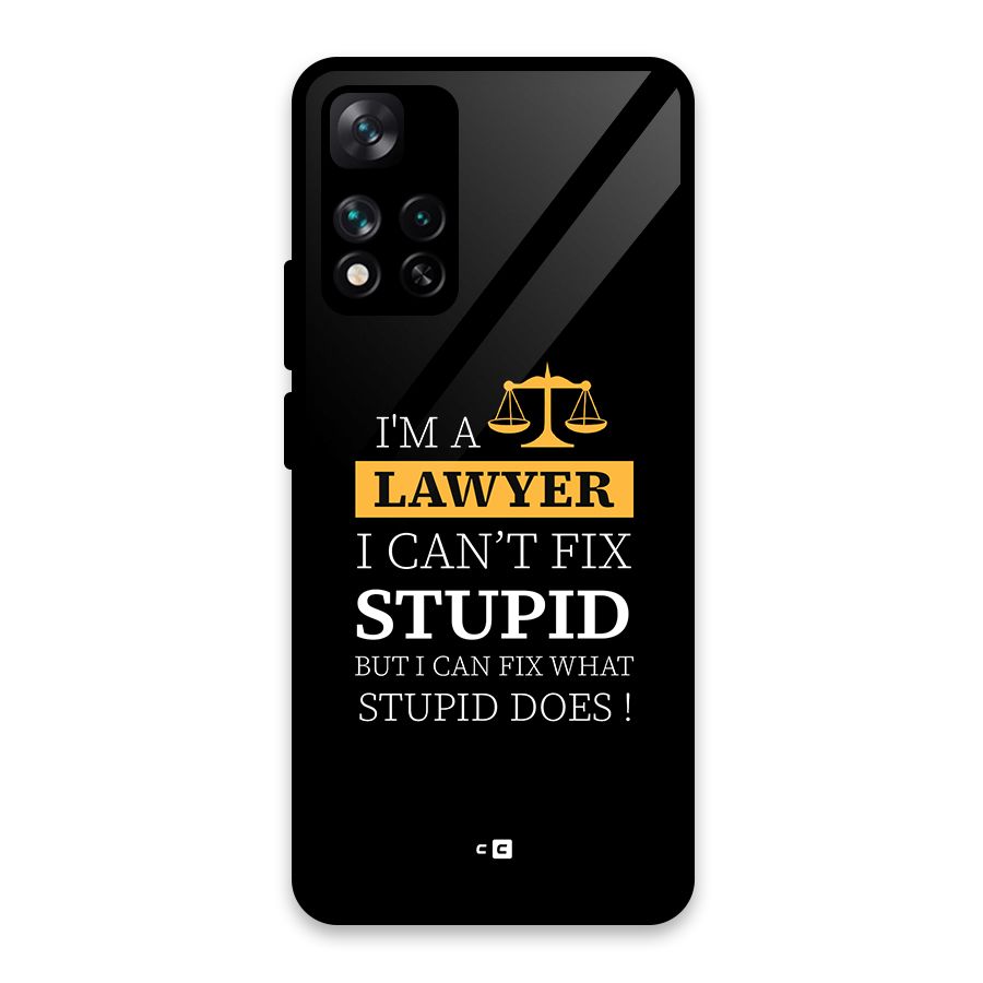 Fix Stupid Case Glass Back Case for Xiaomi 11i HyperCharge 5G