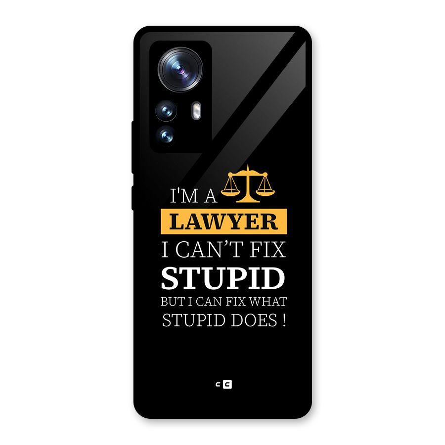 Fix Stupid Case Glass Back Case for Xiaomi 12 Pro