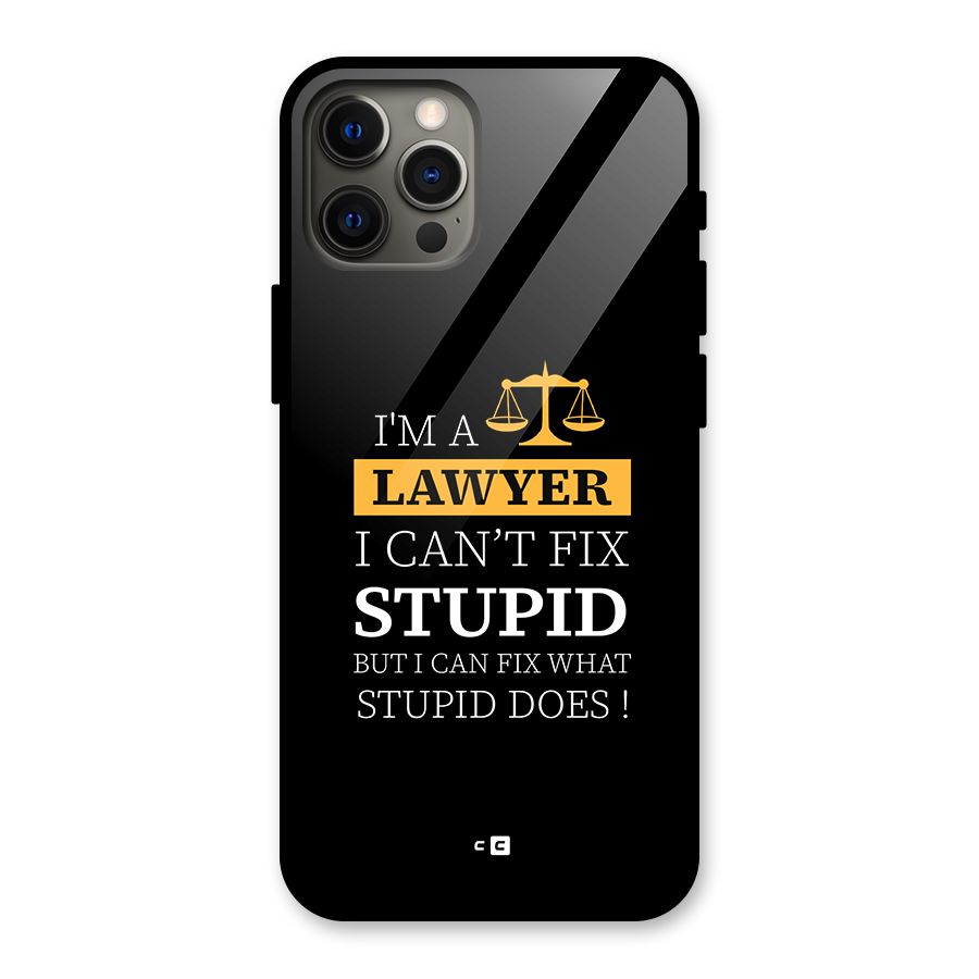 Fix Stupid Case Glass Back Case for iPhone 12 Pro Max