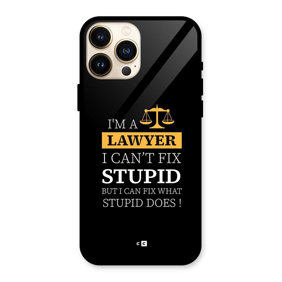 Fix Stupid Case Glass Back Case for iPhone 13 Pro Max