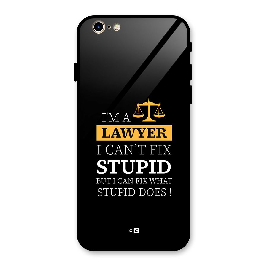 Fix Stupid Case Glass Back Case for iPhone 6 6S